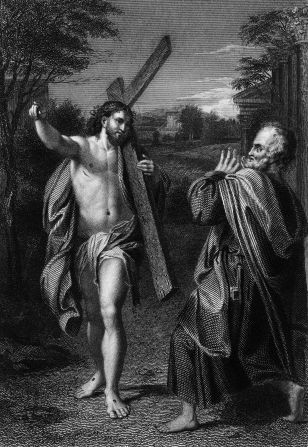 According to Christian teachings, St. Peter was one of the first people to witness the resurrection of Jesus.