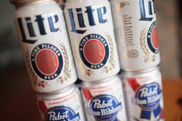 Molson Coors products are shown on November 29, 2018 in Chicago, Illinois.